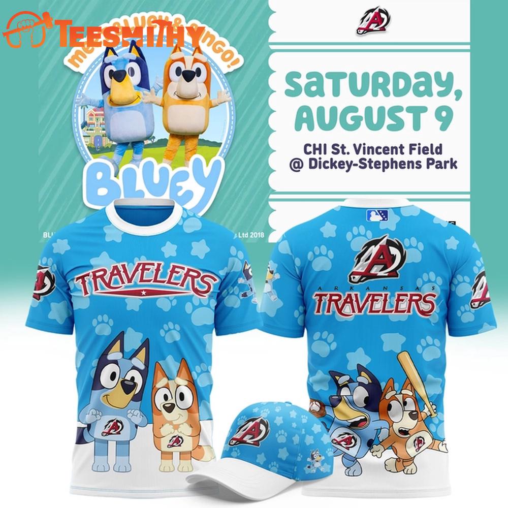 Arkansas Travelers x Bluey Limited Editions 2025 T Shirt