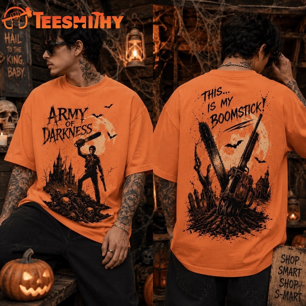 Army of Darkness Boomstick Legend Halloween 3D Shirt