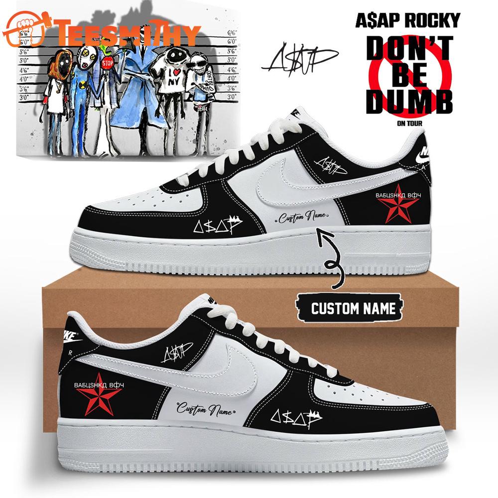 ASAP Rocky Don’t Be Dumb Tour 2026 Black Air Force 1 Shoes