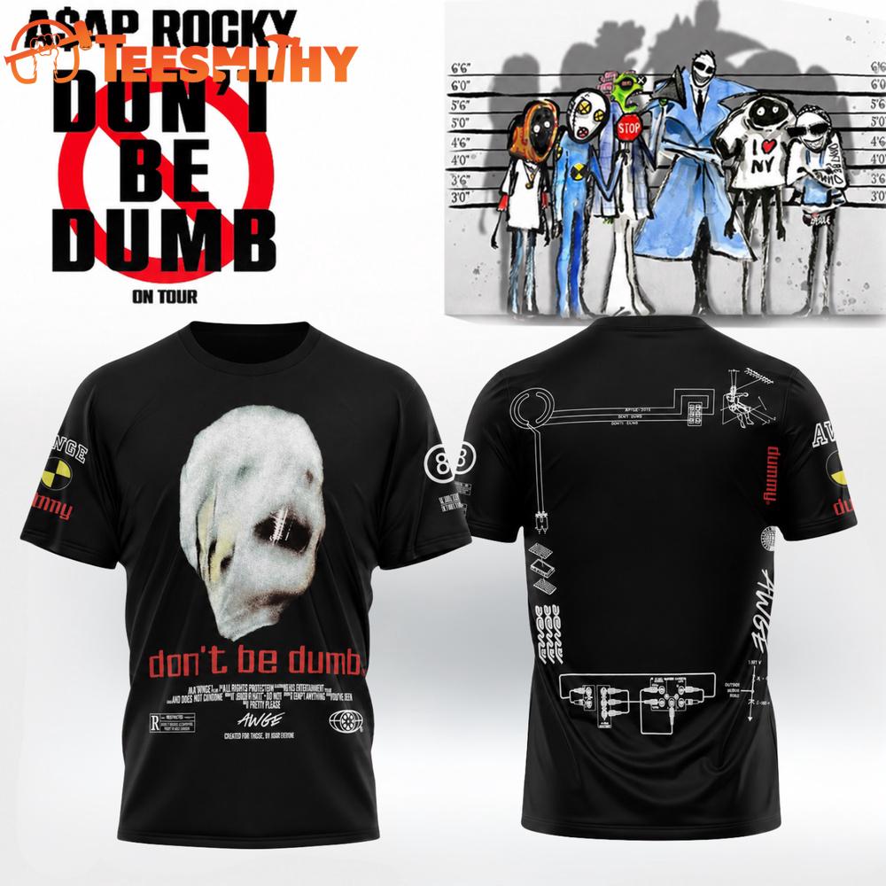 ASAP Rocky Don’t Be Dumb Tour 2026 New Design T Shirt