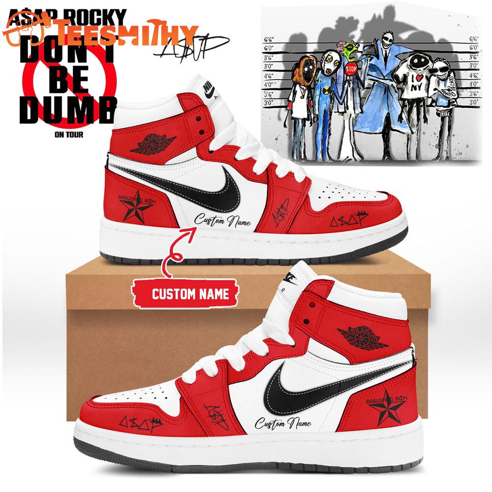 ASAP Rocky Don’t Be Dumb Tour 2026 Red Air Jordan 1 Shoes
