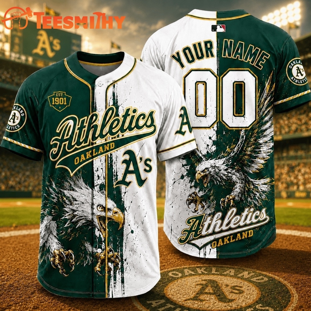 Athletics 2026 MLB Eagle America Personalized Baseball Jersey