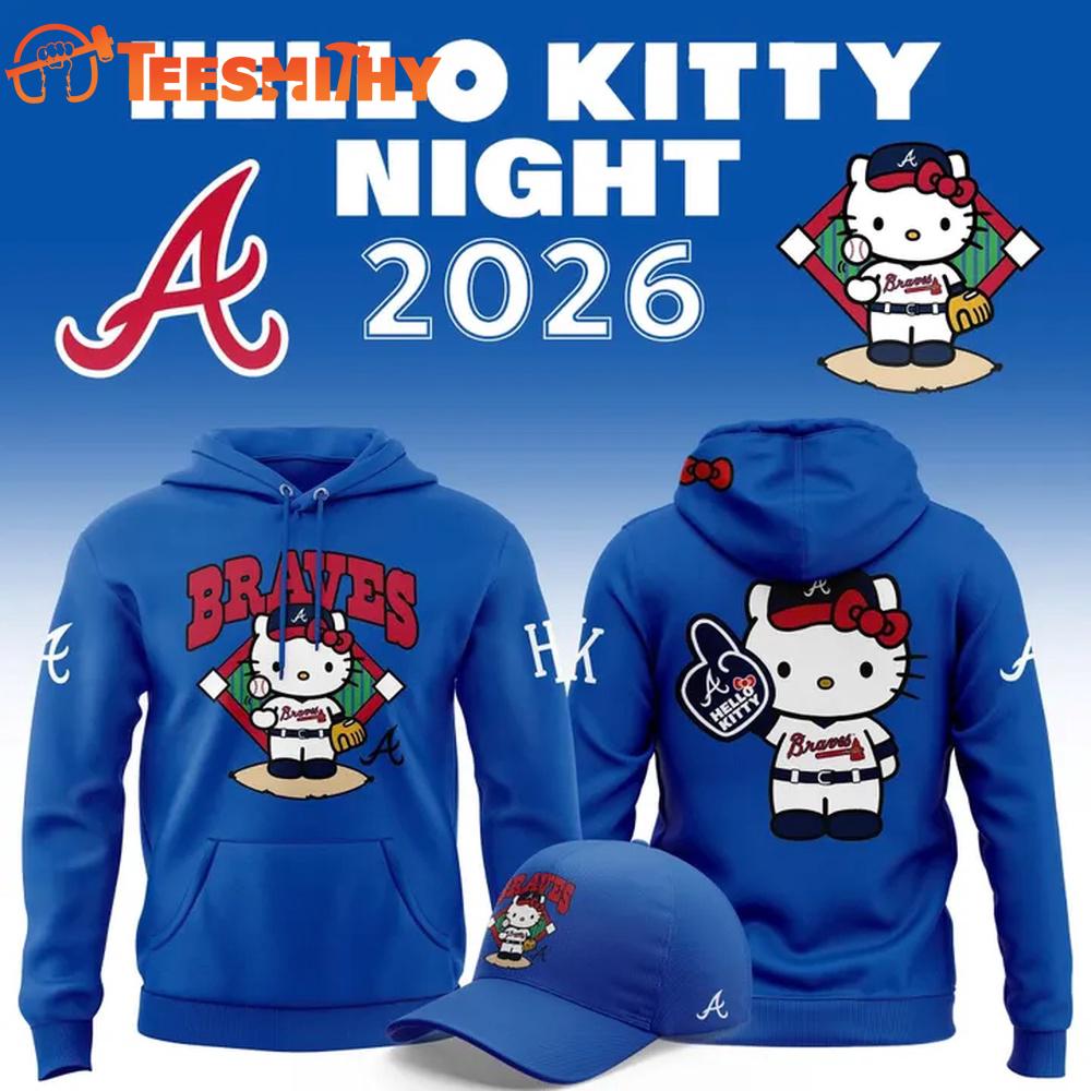 Atlanta Braves 2026 Hello Kitty Night Special Edition Hoodie