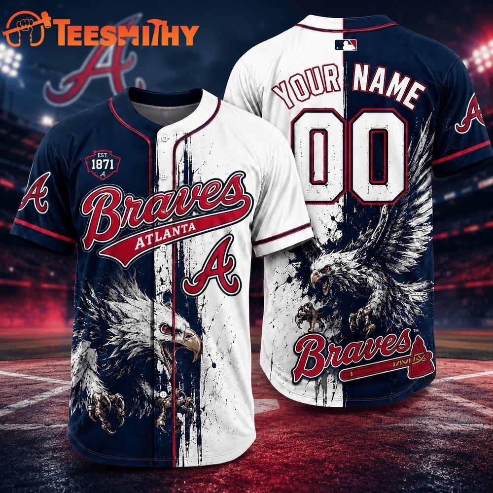 Atlanta Braves 2026 MLB Eagle America Personalized Baseball Jersey
