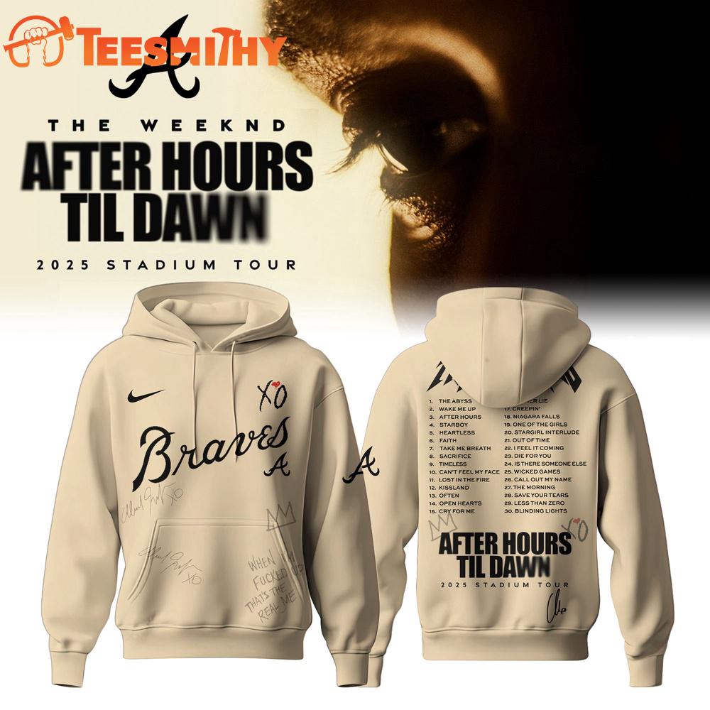 Atlanta Braves x The Weeknd After Hours Til Dawn Hoodie