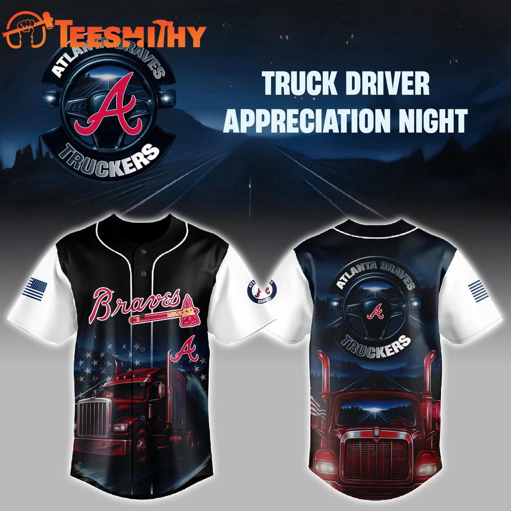Atlanta Braves x Truck Driver Limited Custom Baseball Jersey