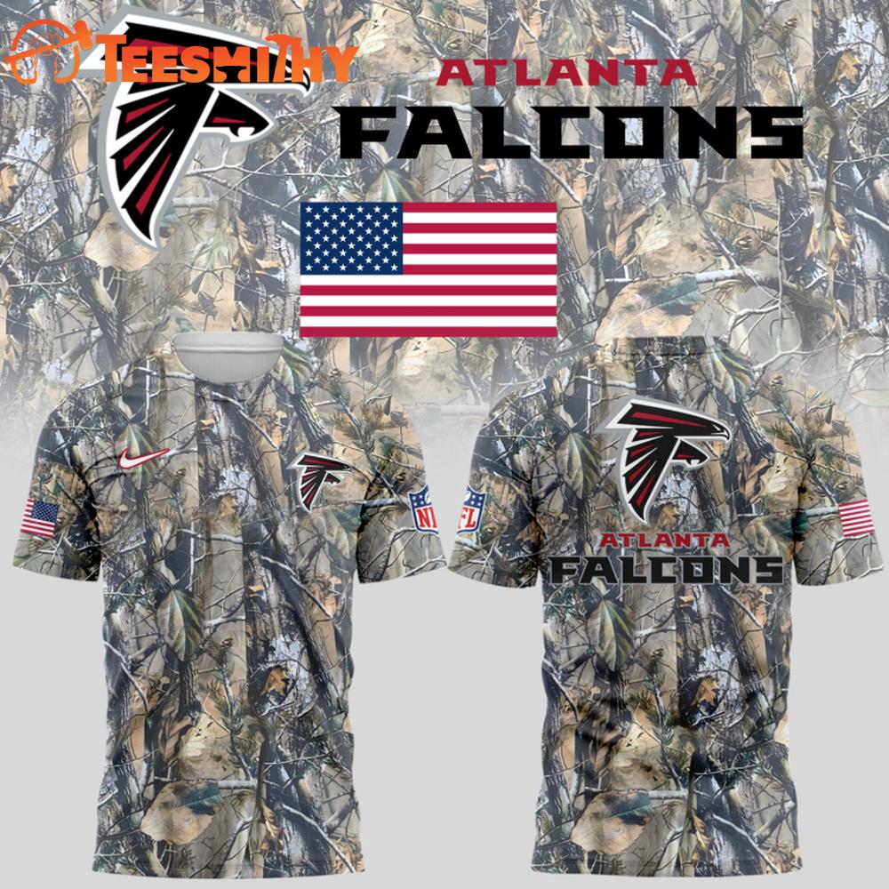 Atlanta Falcons 2025 Camo Limited Edition 3D Shirt