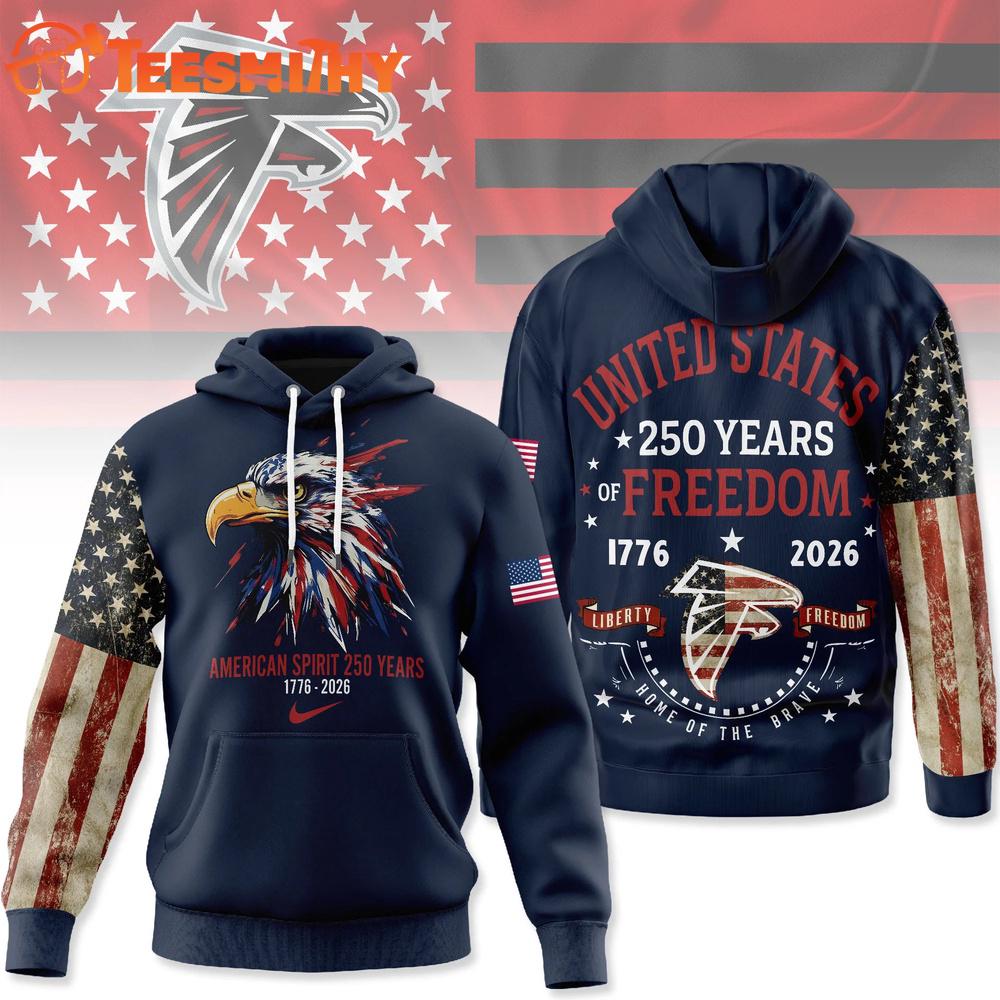 Atlanta Falcons 2026 NFL American Spirit 250 Years Limited Hoodie Shirt