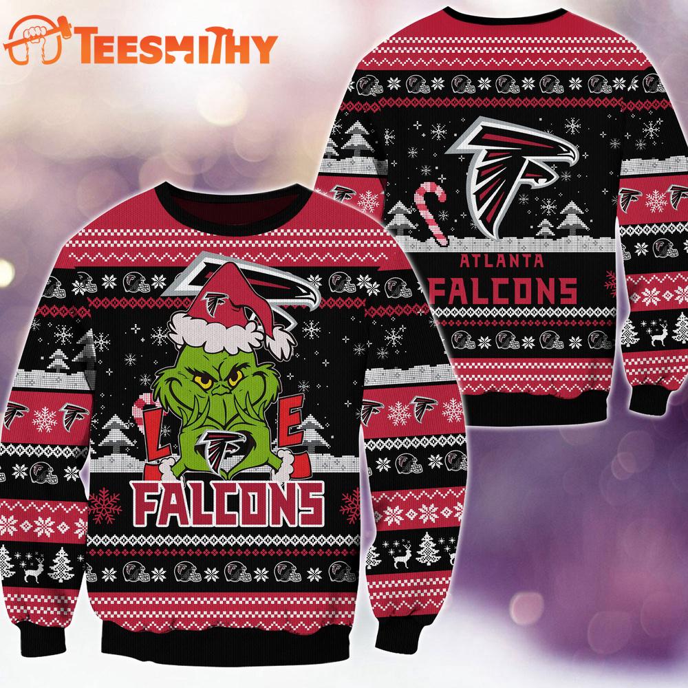 Atlanta Falcons NFL Grinch Football Limited Ugly Christmas Sweater