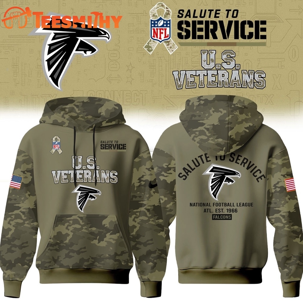 Atlanta Falcons NFL US Veterans Salute To Service 2026 Hoodie Shirt