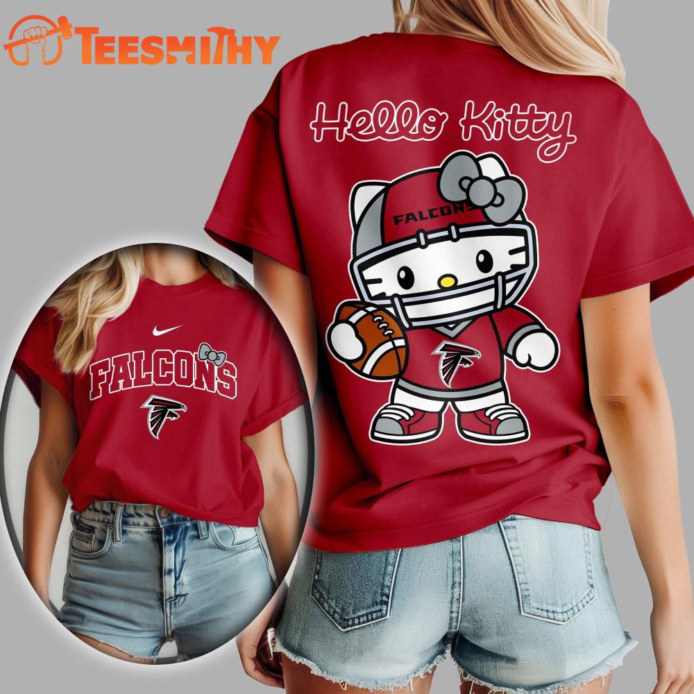 Atlanta Falcons NFL x Hello Kitty All Over Print Shirt Atlanta Falcons NFL x Hello Kitty All Over Print Shirt