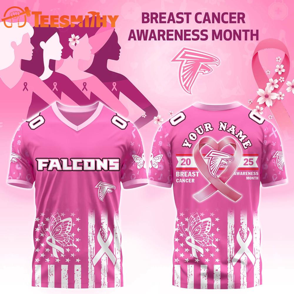 Atlanta Falcons x Breast Cancer Awareness Month Special Edition 2025 Custom Football Jersey