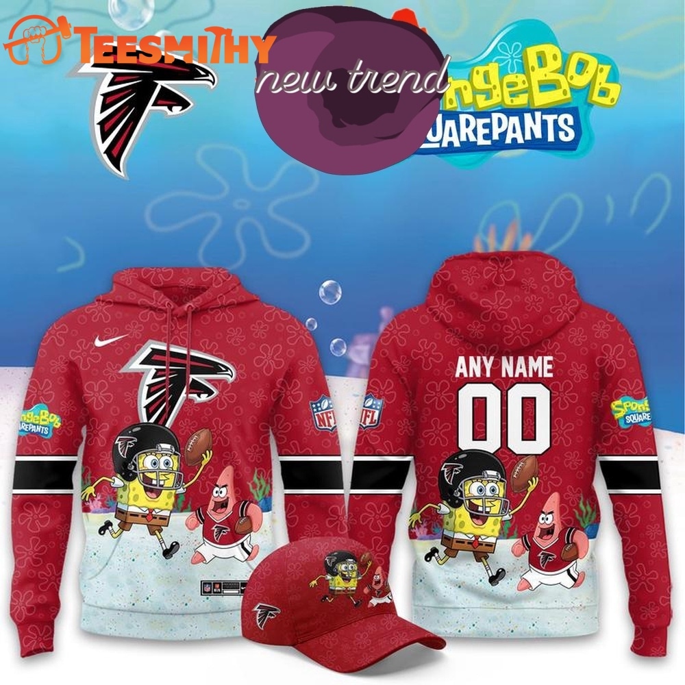 Atlanta Falcons x SpongeBob Limited Edition Personalized Hoodie