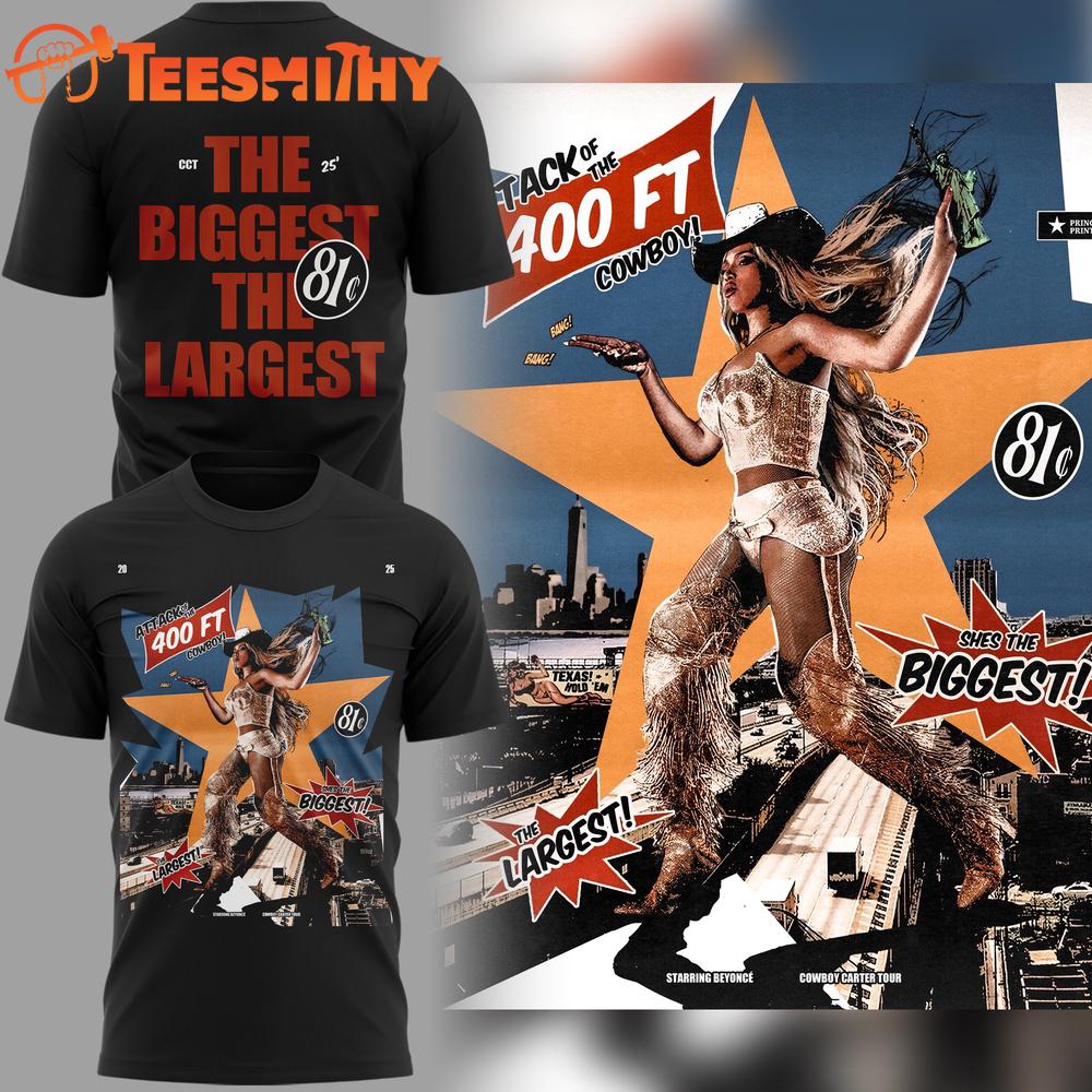 Attack Of The 400ft Cowboy Starring Beyonce Black Shirt Attack Of The 400ft Cowboy Starring Beyonce Black Shirt