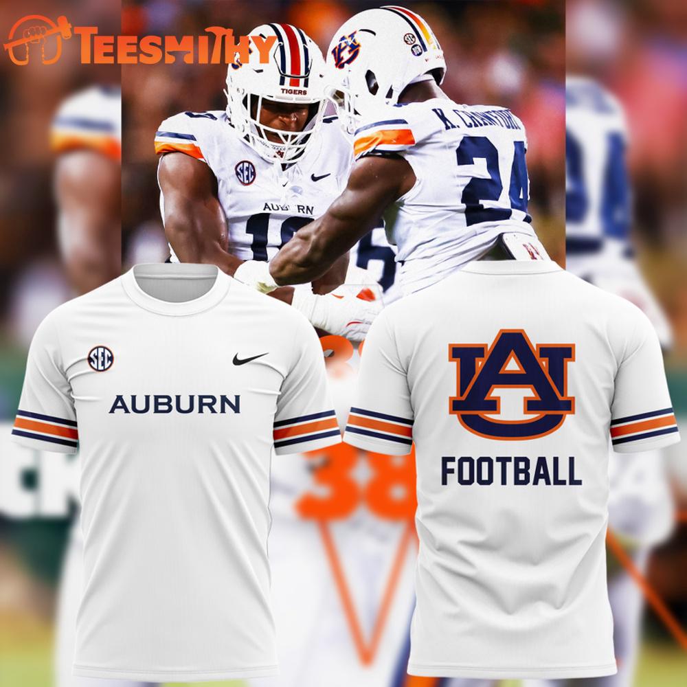 Auburn Tigers Football 2025 New Uniform 3D Shirt