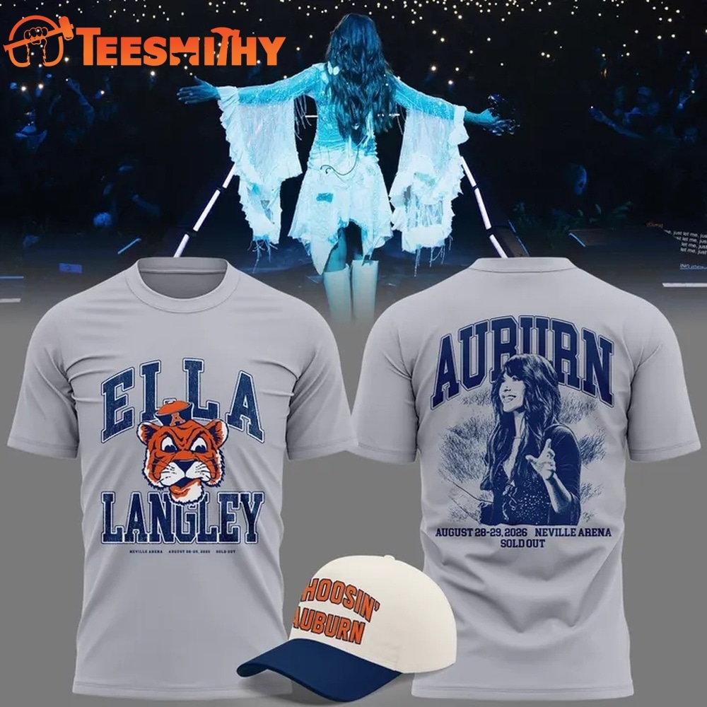 Auburn Tigers x Ella Langley The Dandelion Tour 2026 Neville Arena Limited T Shirt