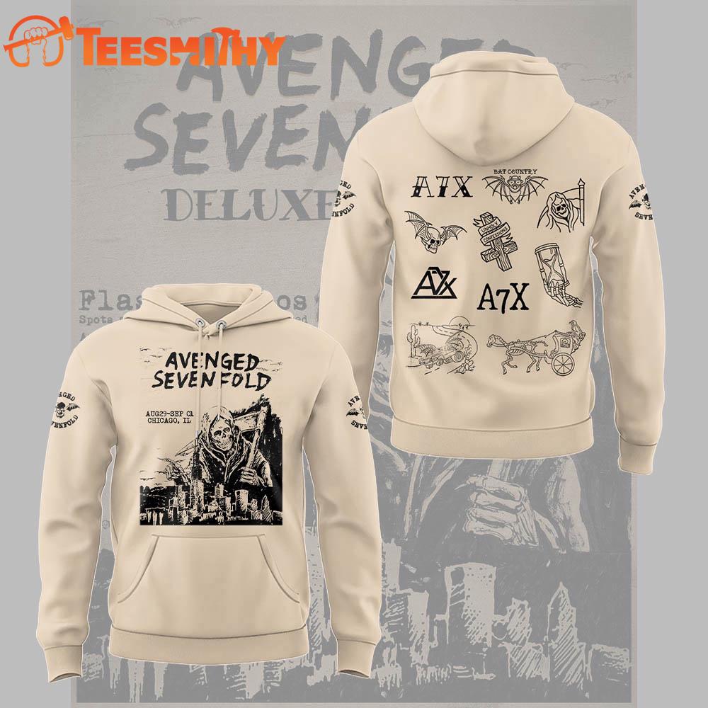 Avenged Sevenfold A7X Tour 2025 3D Printed Hoodie