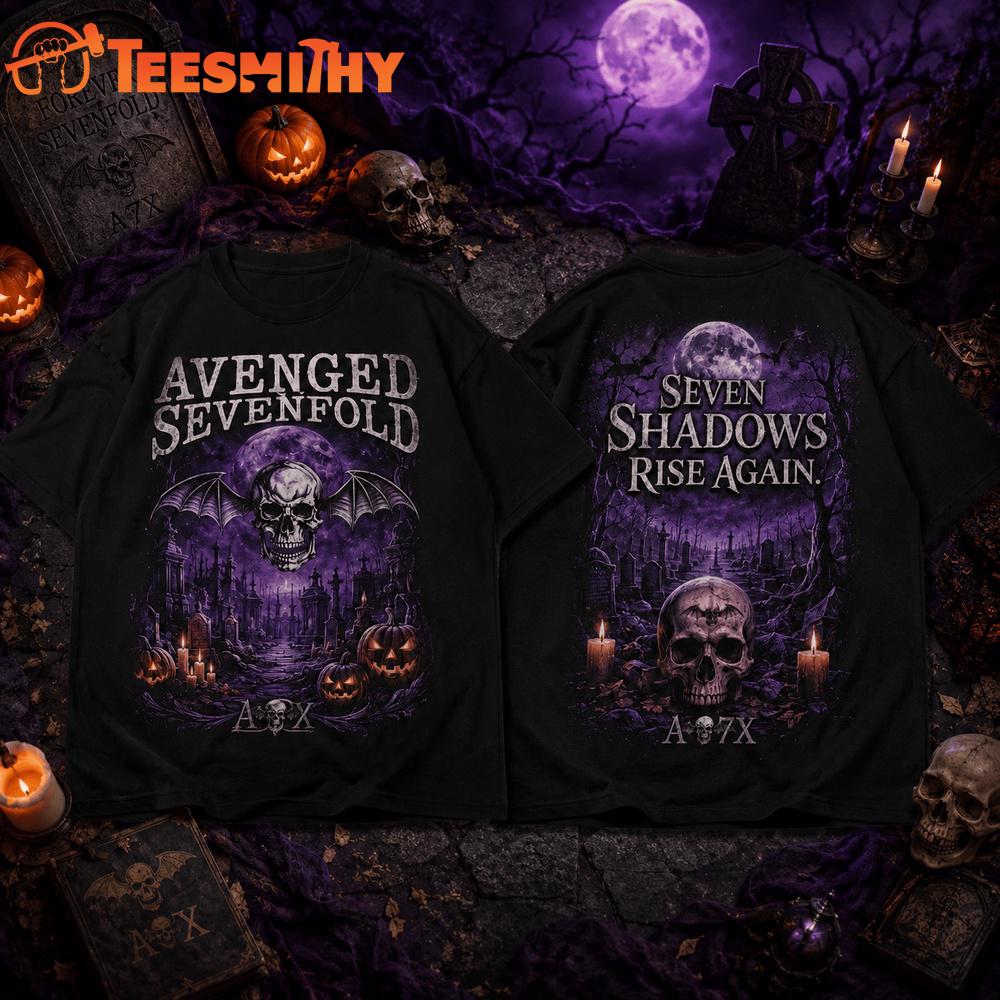 Avenged Sevenfold Seven Shadows Rise Again Halloween 2026 T Shirt