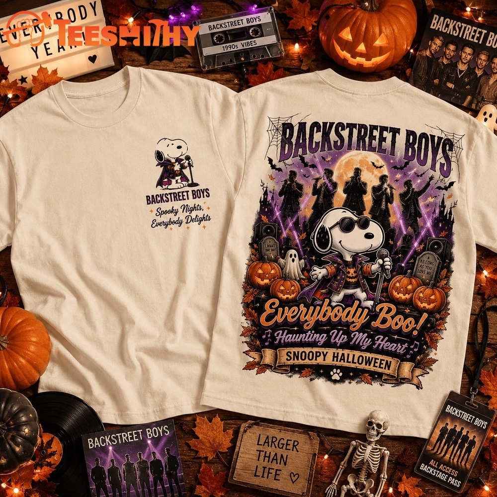 Backstreet Boys Snoopy Halloween 3D Shirt