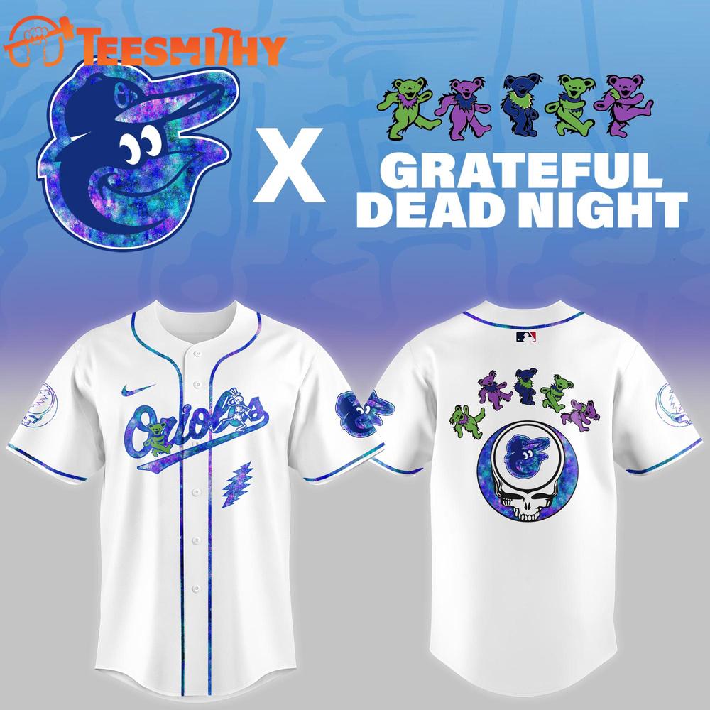 Baltimore Orioles 2025 Grateful Dead Night Game Baseball Jersey Baltimore Orioles 2025 Grateful Dead Night Game Baseball Jersey