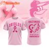 Atlanta Braves 2025 MLB Pink Breast Cancer Awareness Design 3D Shirt