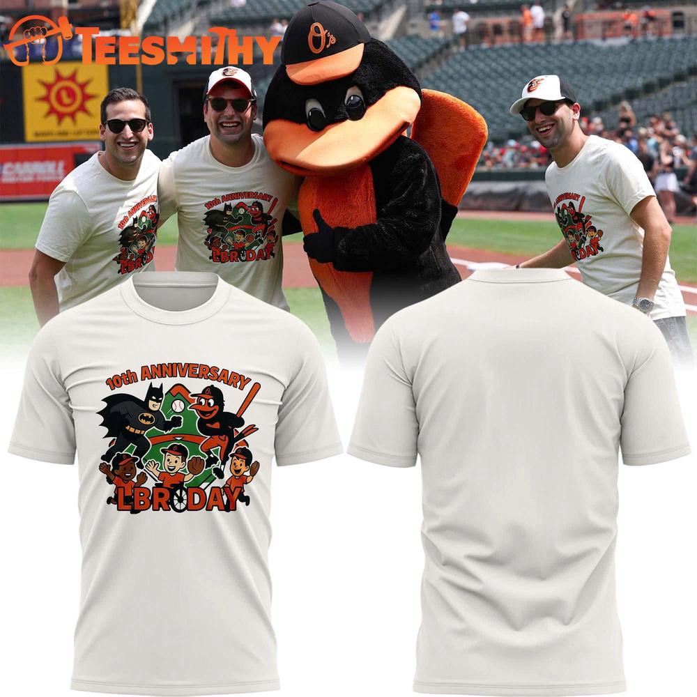 Baltimore Orioles Lenny Batman Robinson Day 10th Anniversary 3D Shirt Baltimore Orioles Lenny Batman Robinson Day 10th Anniversary 3D Shirt