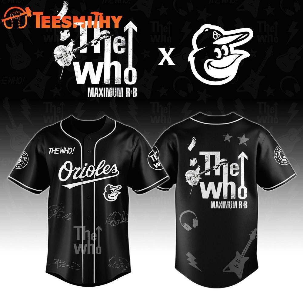 Baltimore Orioles The Who The Song Is Over North American Farewell Tour Baseball Jersey