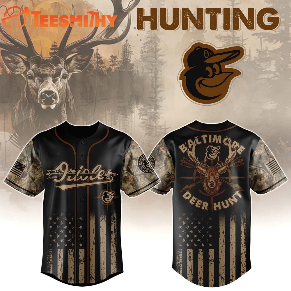 Baltimore Orioles x Deer Hunting Jersey Limited Edition Custom pBaseball Jersey