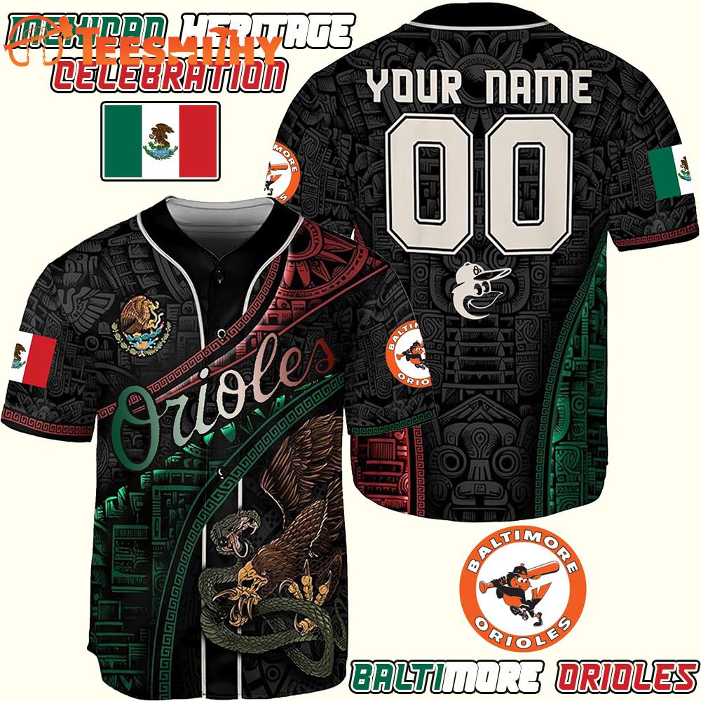 Baltimore Orioles x Mexican Heritage Celebration Custom Baseball Jersey