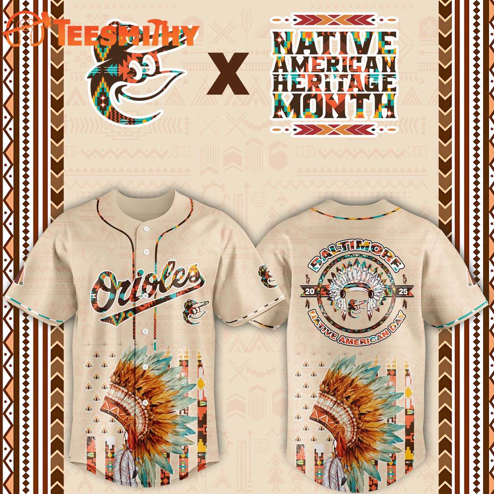 Baltimore Orioles x Native American Baseball Jersey