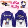 Baltimore Ravens 2025 Football Christmas Hello Kitty Hoodie Shirt