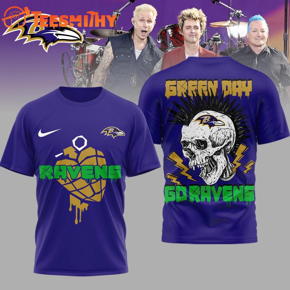 Baltimore Ravens 2026 NFL Green Day Football Unisex 3D Shirt