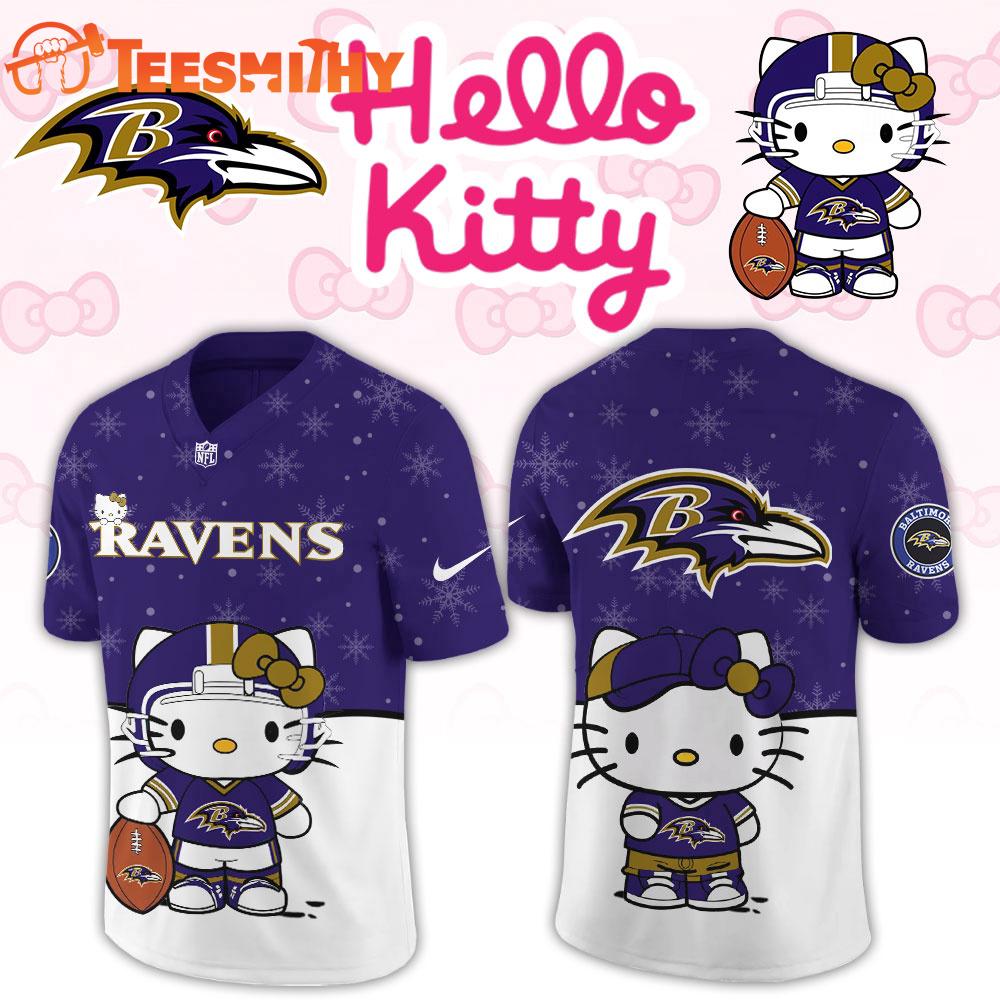 Baltimore Ravens 2026 NFL Hello Kitty Limited New Football Jersey