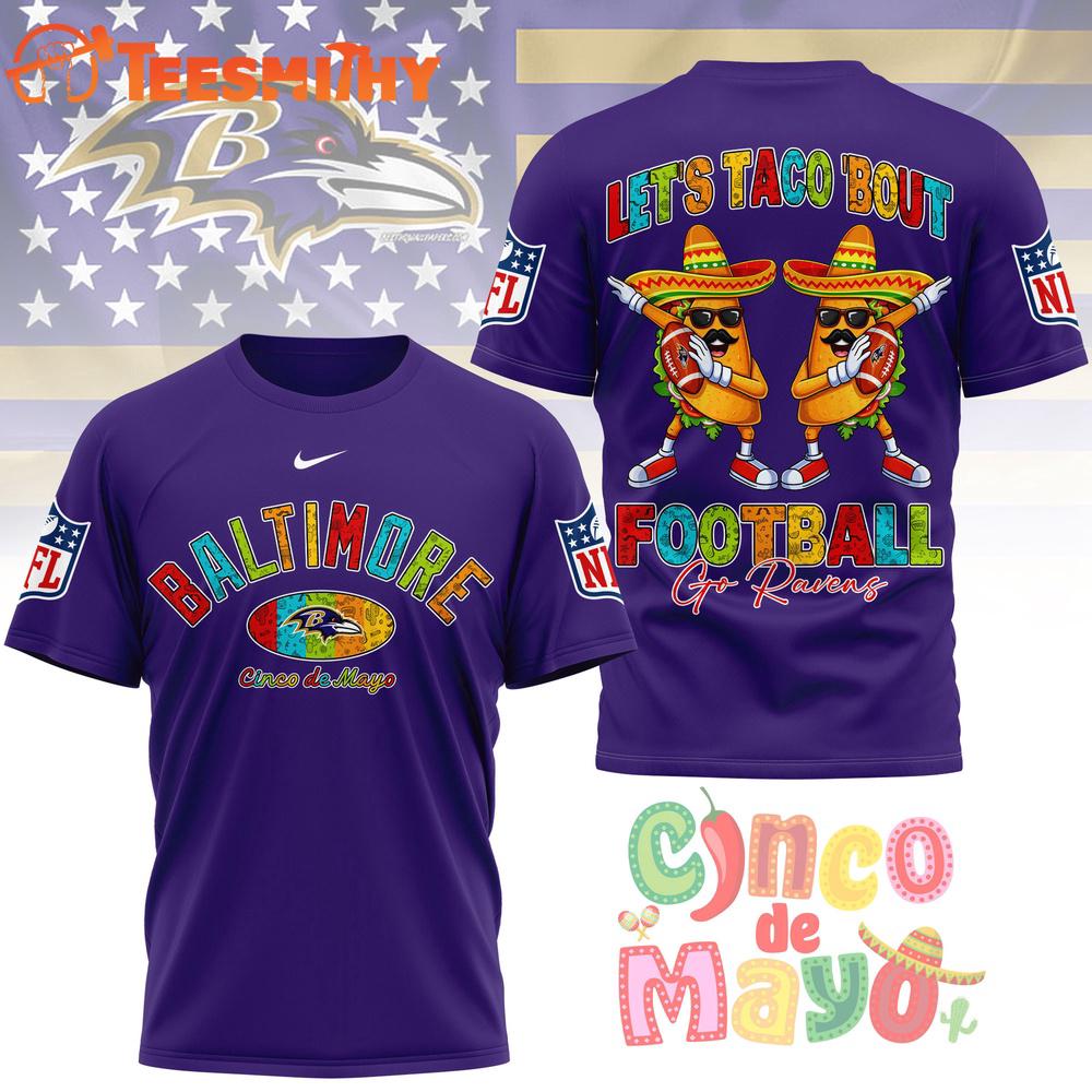 Baltimore Ravens 2026 NFL Taco Cinco de Mayo New Design 3D Shirt