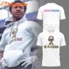 Baltimore Ravens Battling Cancer Limited Edition White T Shirt
