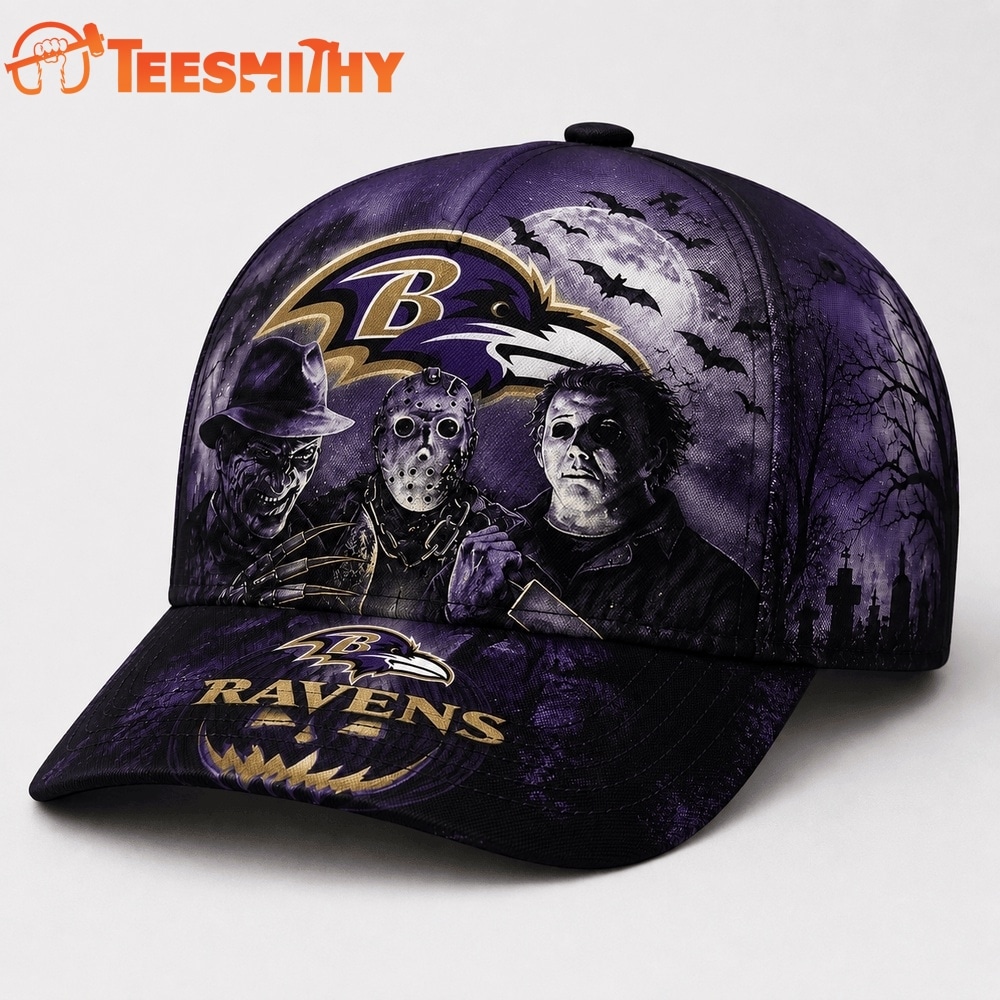 Baltimore Ravens NFL Horror Night Halloween 2026 Design Classic Cap