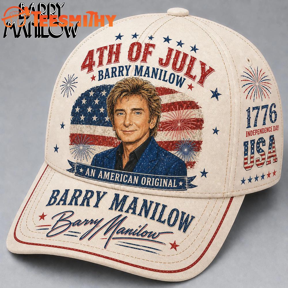 Barry Manilow 4th of July American Legend Baseball Cap