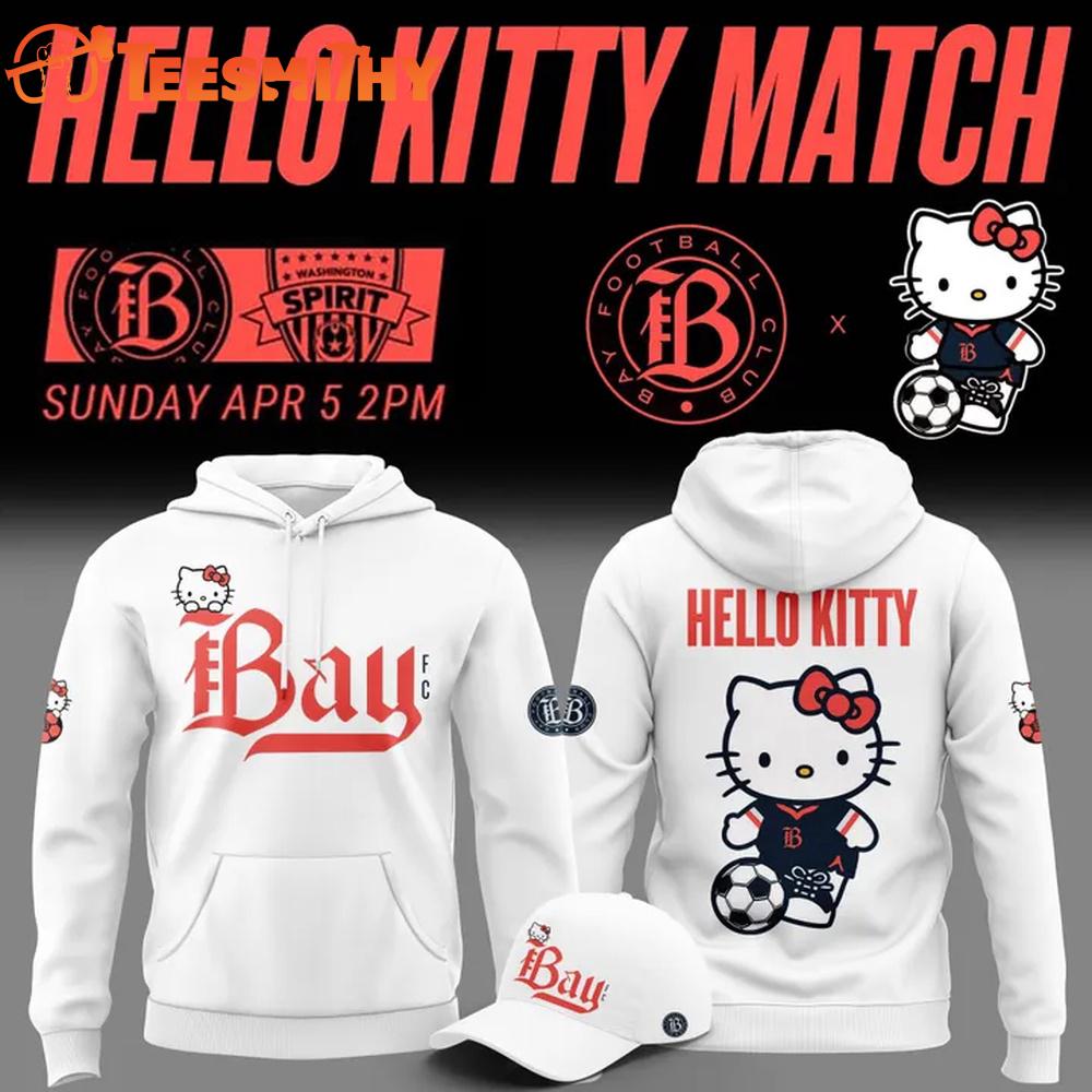 Bay Football Club x Hello Kitty 2026 White Hoodie