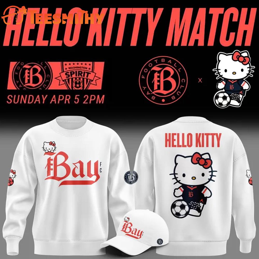 Bay Football Club x Hello Kitty 2026 White Sweatshirt