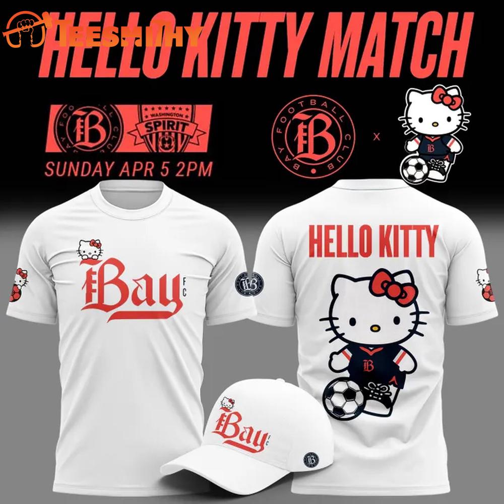 Bay Football Club x Hello Kitty 2026 White T Shirt