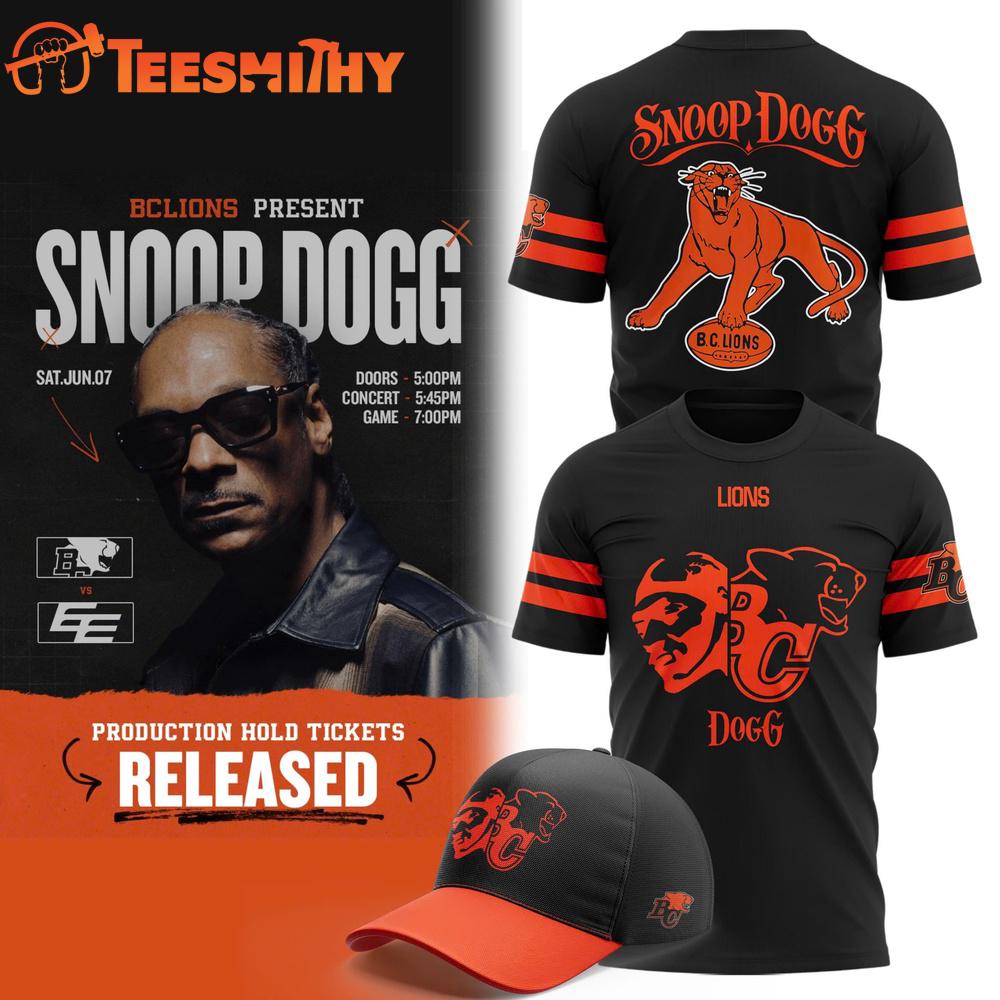 BC LIONS 2025 Snoop Dogg Concert 3D Shirt