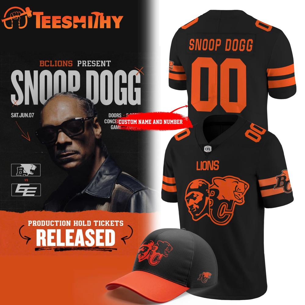 BC LIONS 2025 Snoop Dogg Concert Personalized Football Jersey