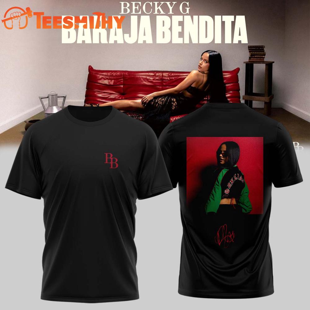 Becky G BARAJA BENDITA 2026 Black T Shirt