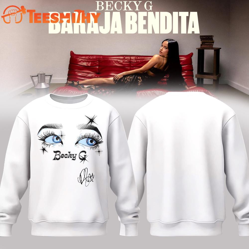 Becky G BARAJA BENDITA 2026 White Sweatshirt