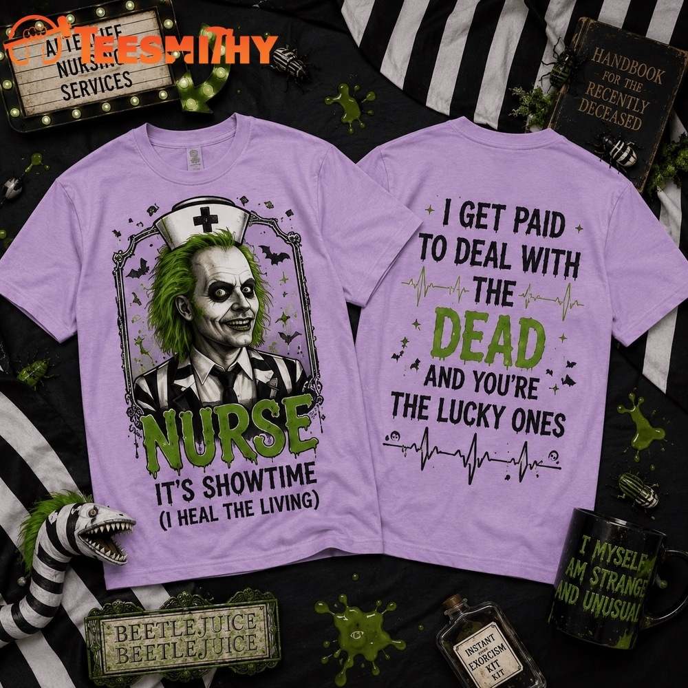 Beetlejuice Nurse Afterlife Night Shift 3D Shirt