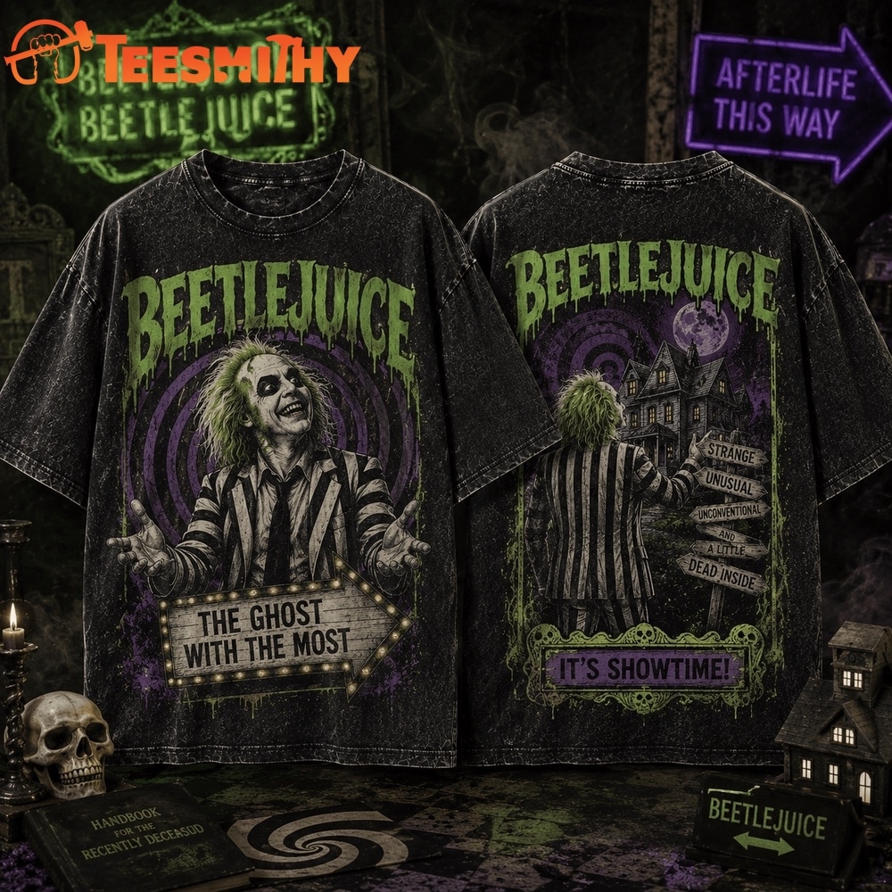 Beetlejuice The Ghost With The Most, It’s Showtime 3D Shirt