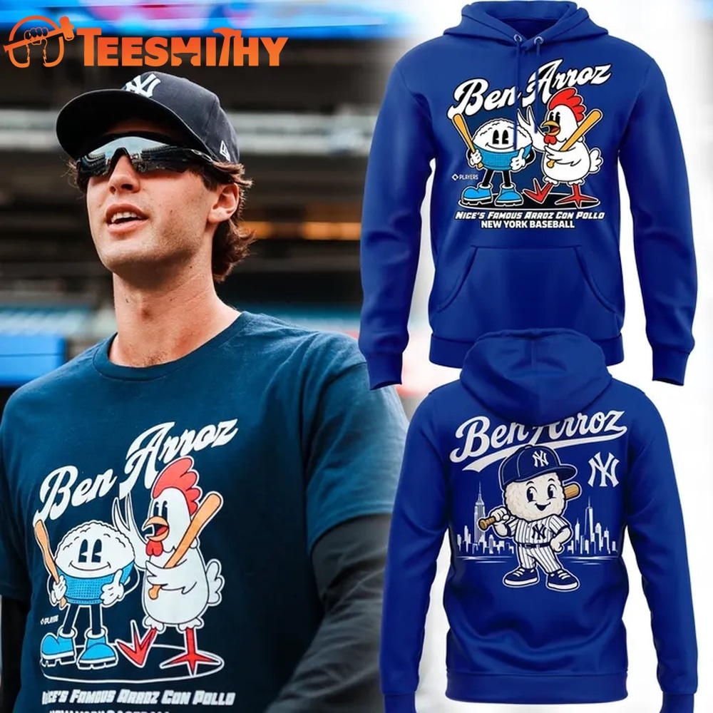 Ben Arroz Players Nice’s Famous Arroz Con Pollo New York Yankees Baseball Hoodie