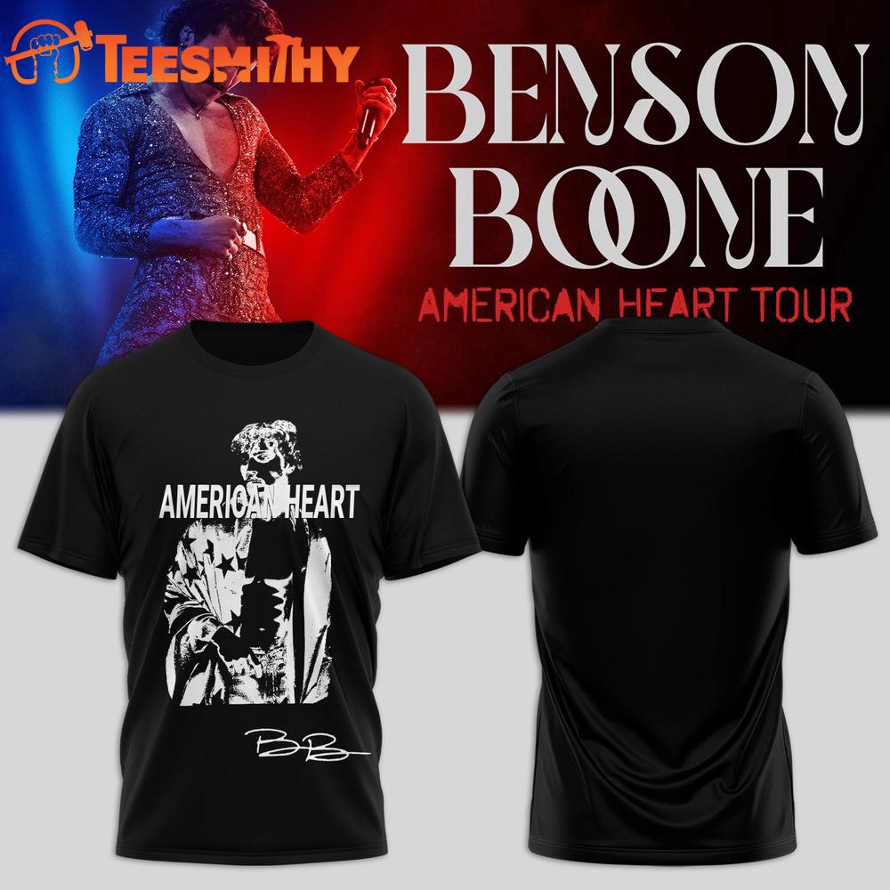 Benson Boones American Heart World Tour 2025 T Shirt