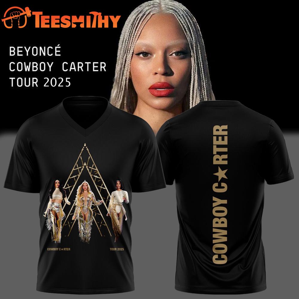 Beyonce Cowboy Carter Tour 2025 Black Shirt