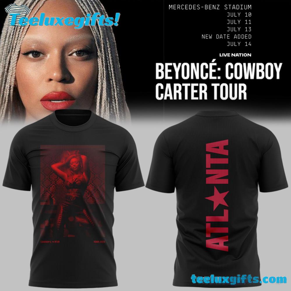 Beyonce Cowboy Carter Tour Atlanta 2025 Black Shirt